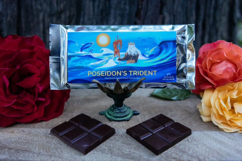 Poseidon's Trident: Superfood heirloom cacao bar