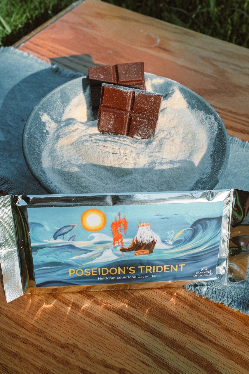 Poseidon's Trident: Superfood heirloom cacao bar