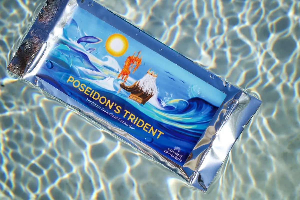 Poseidon's Trident: Superfood heirloom cacao bar